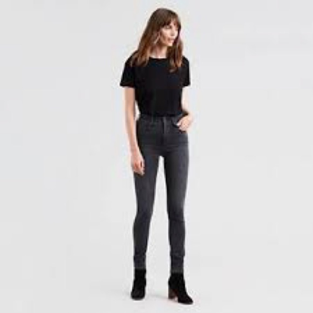 Levi 721 Skinny Jeans Grey/Black